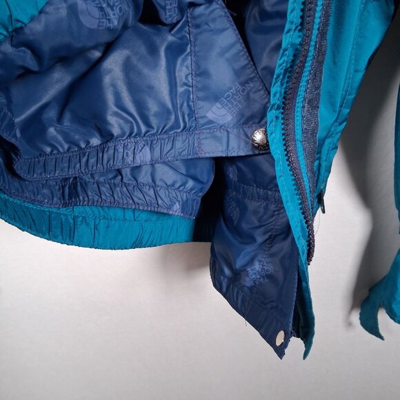 Vintage 1990s North Face Extreme Jacket Women 10 Teal Snow Ski Gore Tex Winter - Picture 9 of 16